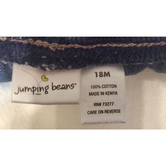 Jumping Beans Girls Jeans 18 Months Blue 100% Cotton sku3 - Picture 3 of 3